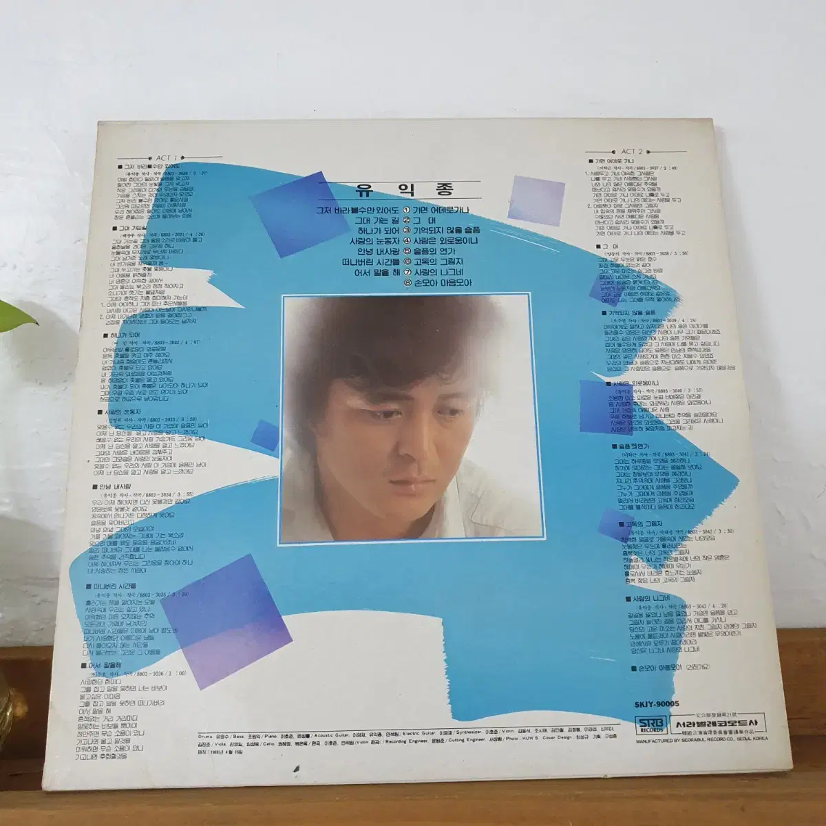 유익종 LP  1987  그저바라만볼수있어도