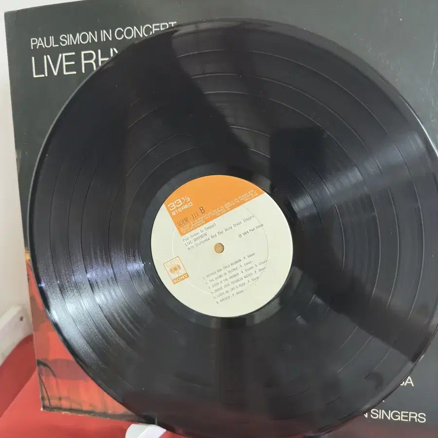 Paul Simon - 라이브 Live Rhymin'(LP)