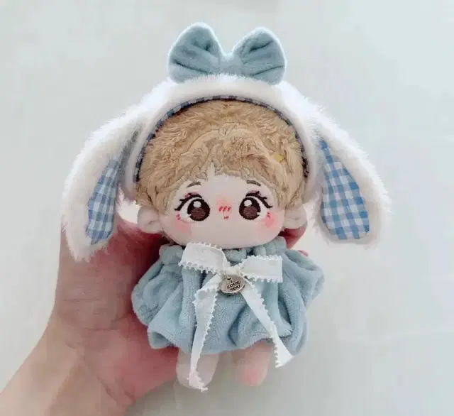 로즈레빗 로즈래빗 sp 아이스블루소다 10cm 무속성 솜인형 옷