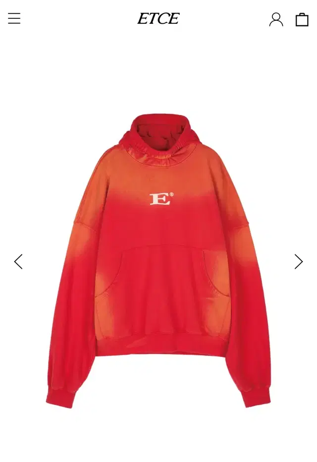 ETCE ESKIMO HOODIE (SUNBURN RED)