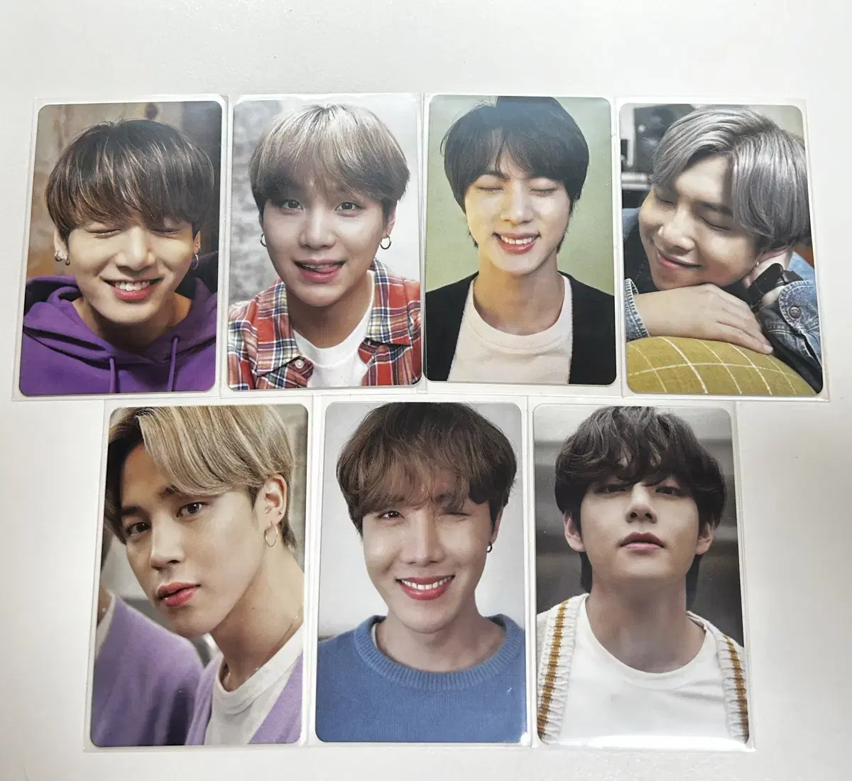 방탄소년단 방탄 bts 삼성 포카 set 7장 일괄