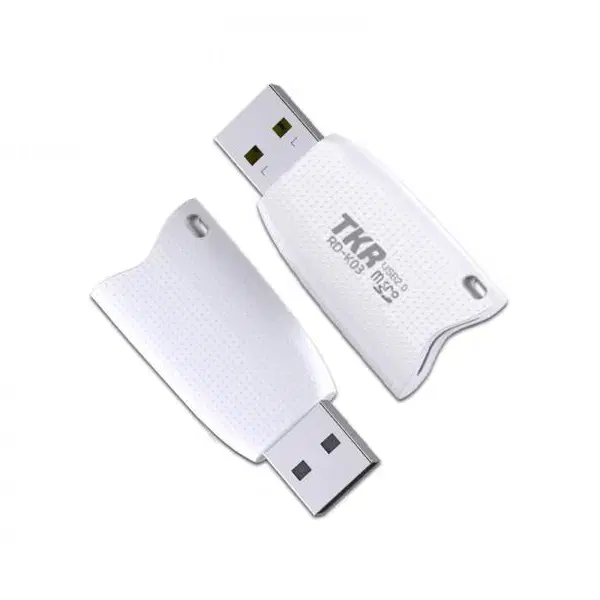 마이크로SD USB2.0 카드리더기 화이트