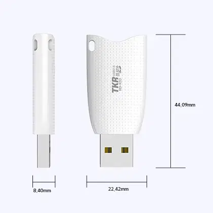 마이크로SD USB2.0 카드리더기 화이트