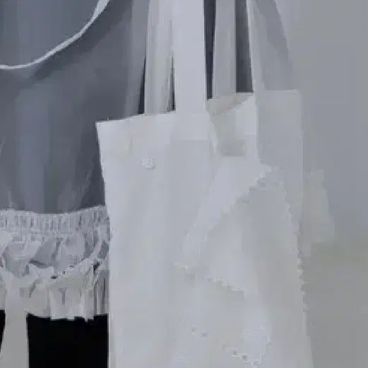 수집미학 Lace Detachable Tote Bag 가방 도트백