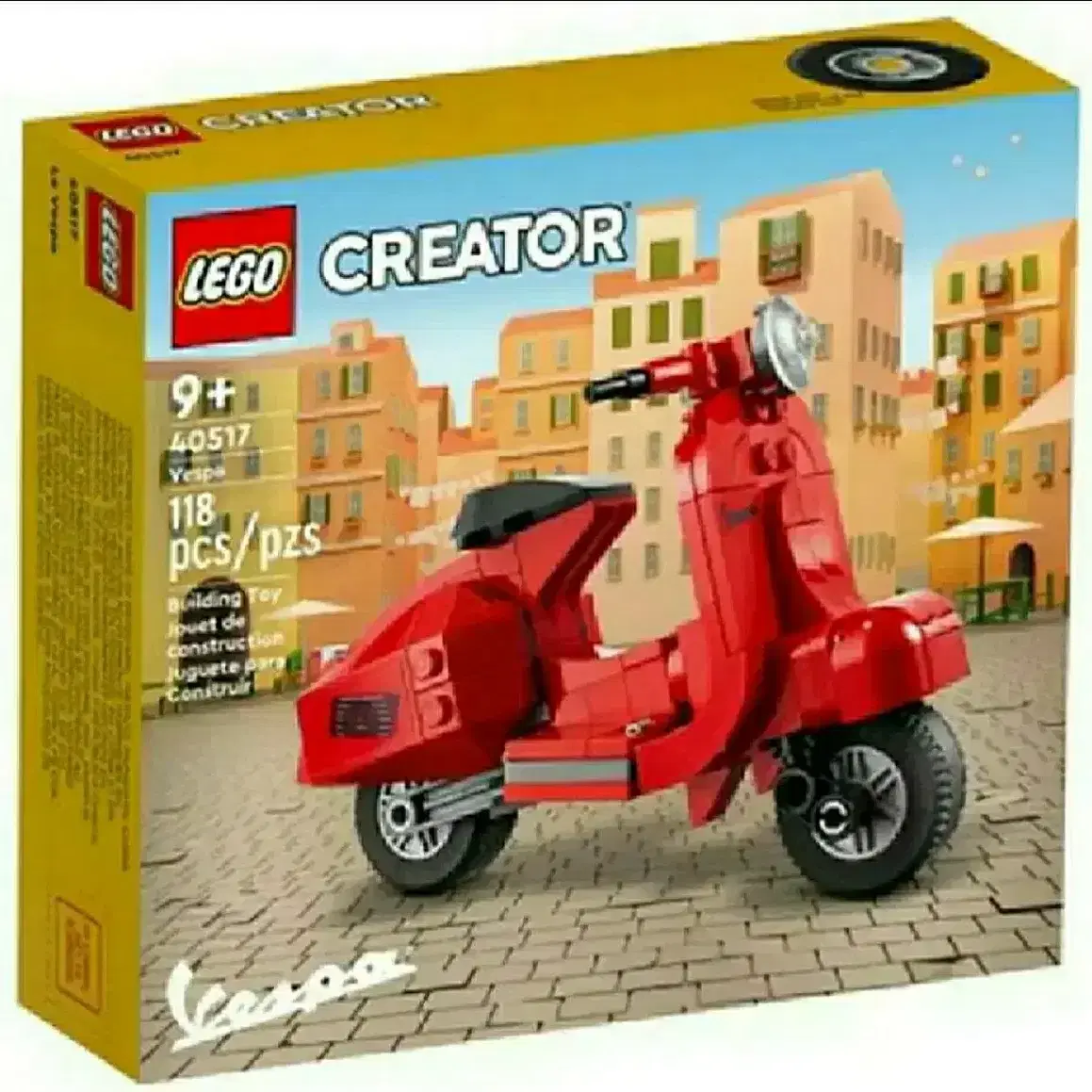 레고 40517 베스파 블럭 블록 LEGO 오토바이 바이크 빨강 레드