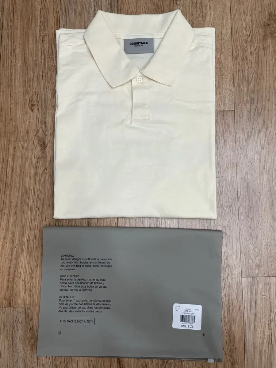 ( S true-to-size attached )21ss Essential Peerless Short Sleeve Polo Cream