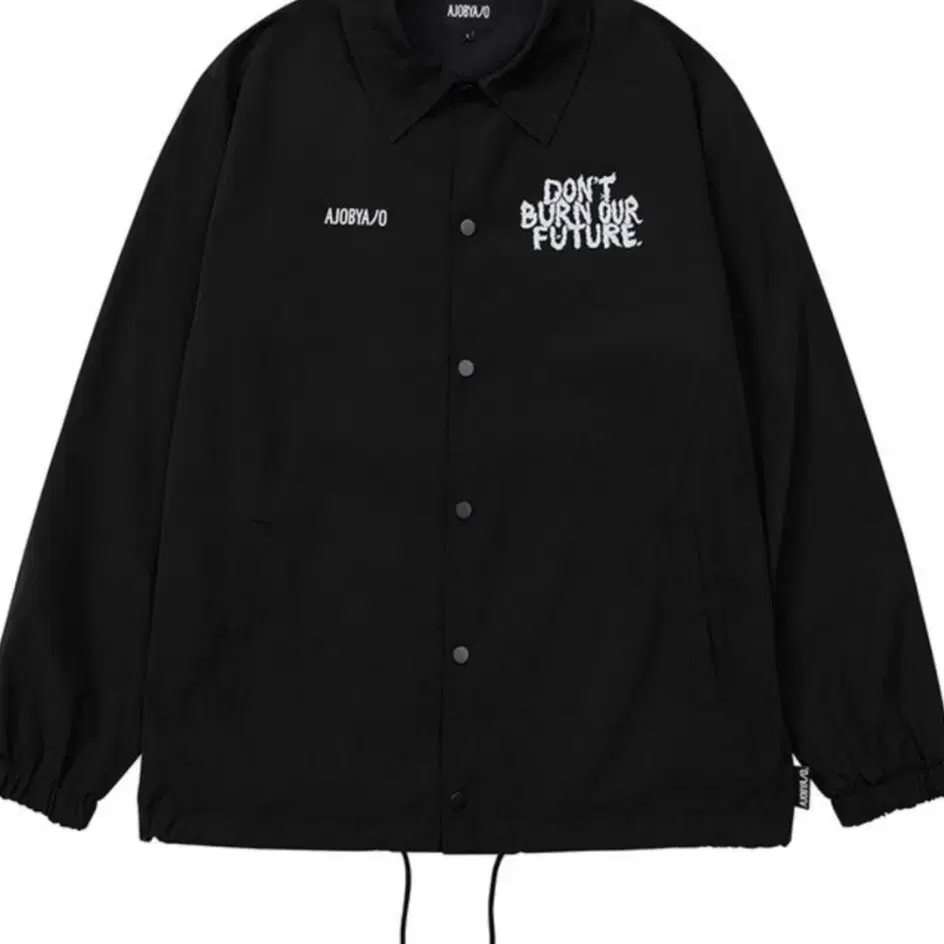 아조바이아조 Slogan Coach Jacket [BLACK]