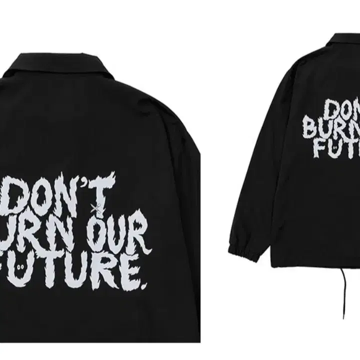 아조바이아조 Slogan Coach Jacket [BLACK]