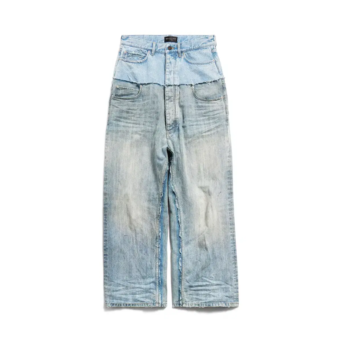 [L]Balenciaga Cut-up denim pants