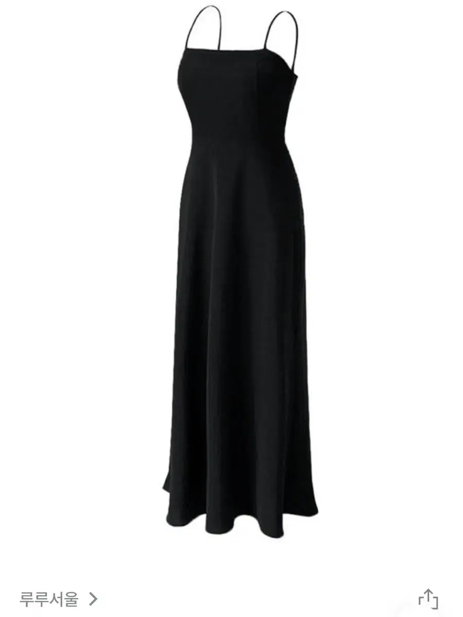 루루서울 Summer Fall in Love Dress (Black)Xs