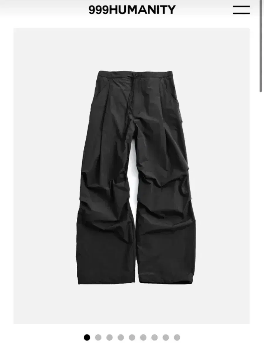 999Humanity Nylon E.JI Pants Black 1Size