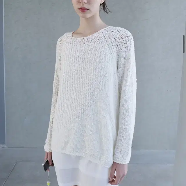 로우클래식 웨이브 니트WAVE SWEATER_IVORY