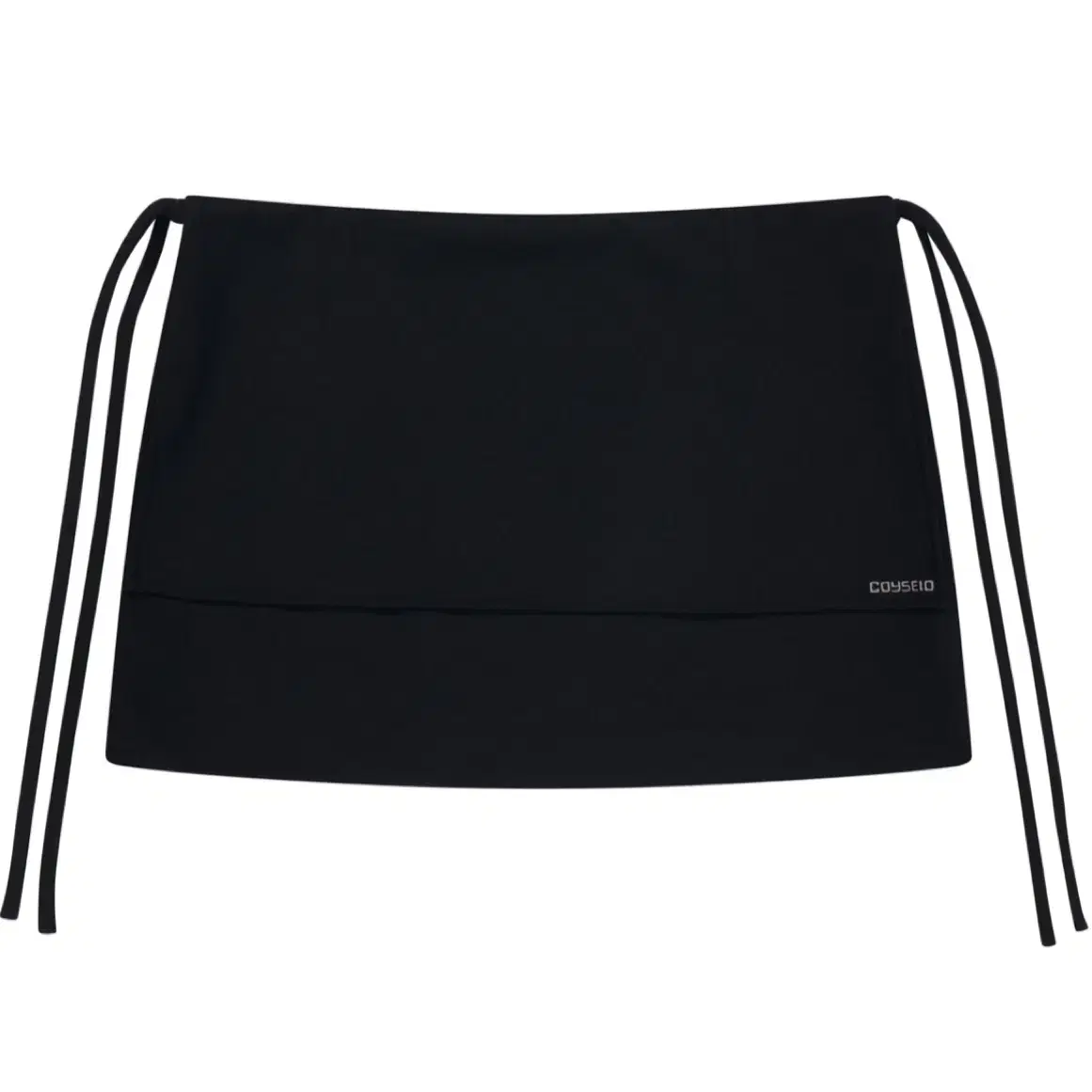 판매) Coyseio RIBBON DOUBLE SKIRT BLACK 2