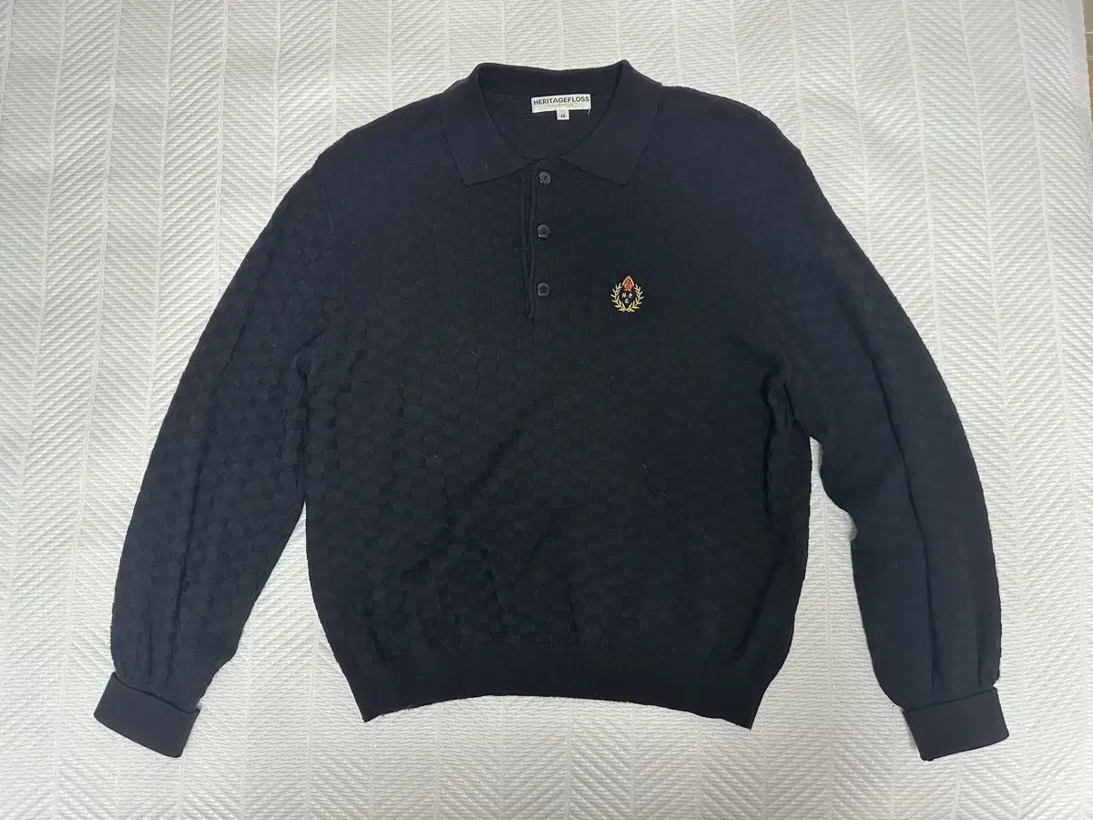 헤리티지플로스 CREST CHECKED POlO 체크 셔츠 블랙