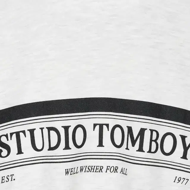 STUDIO TOMBOY 크롭 기모 맨투맨