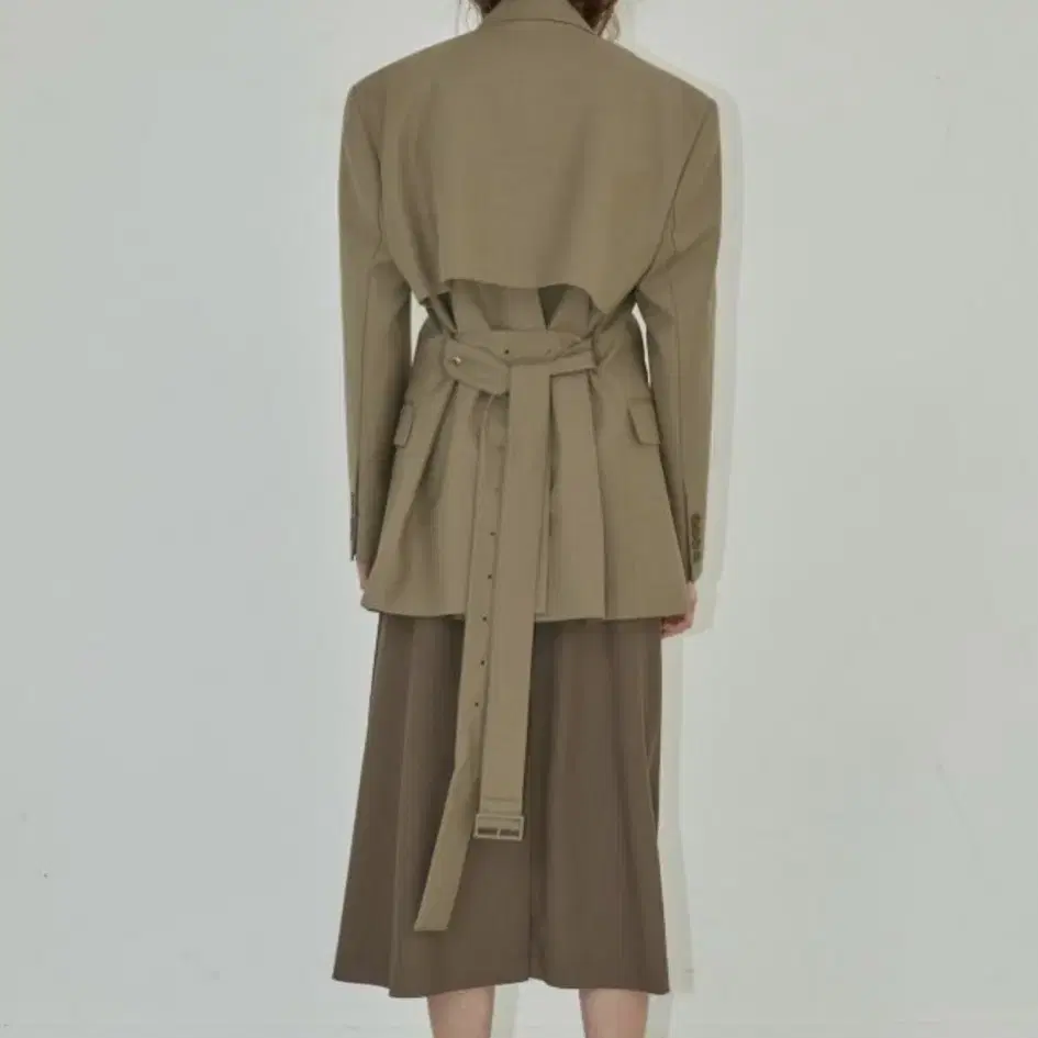 low classic khaki belt jacket 로우클래식 자켓