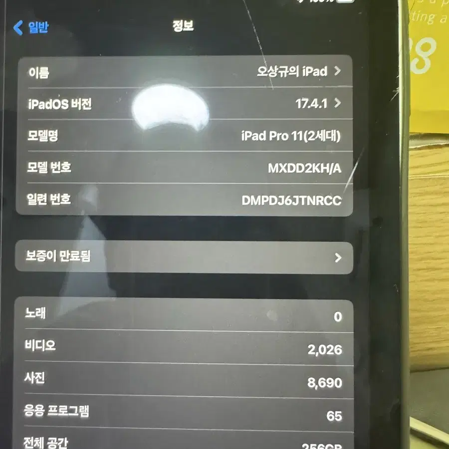 아이패드 프로 11 2세대 256GB