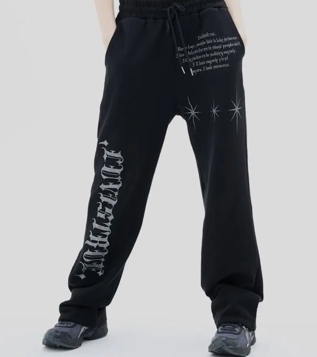 러브이즈트루 MZ STAR GLITTER PANTS BLACK