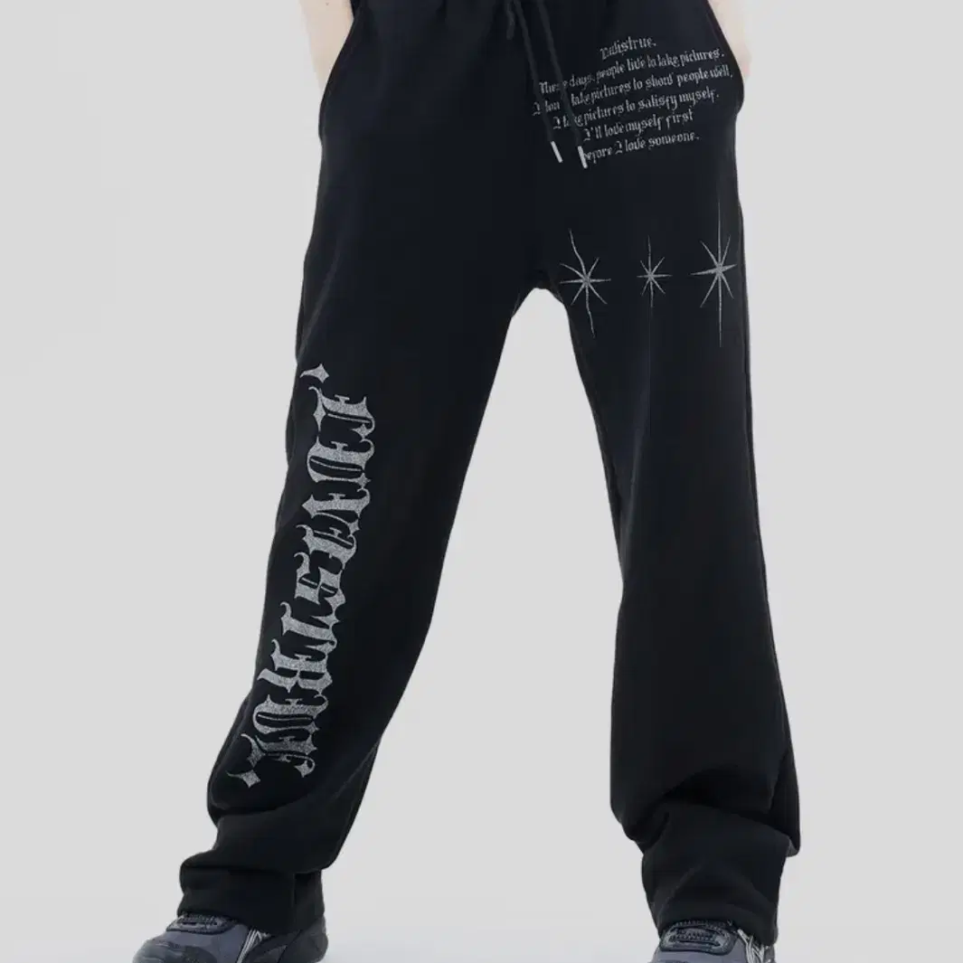 러브이즈트루 MZ STAR GLITTER PANTS BLACK