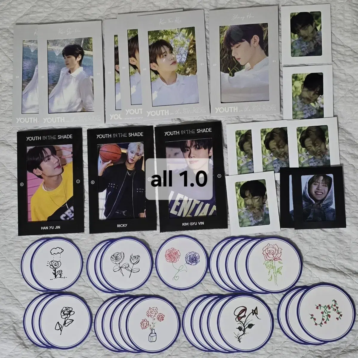 ZB1 InBloom postcard Coaster Photoframe photocard WTS