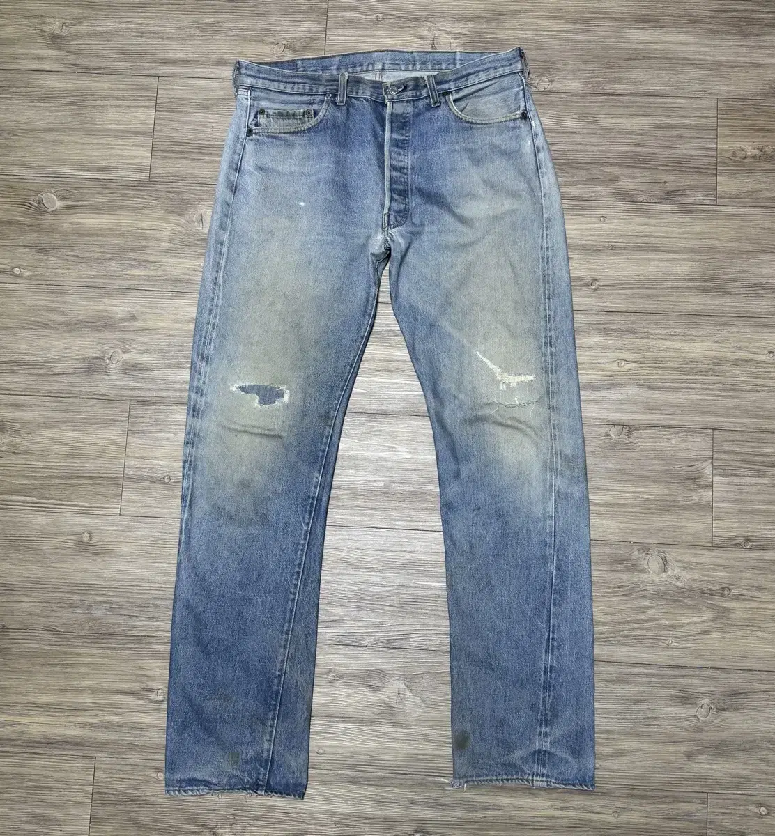 80s USA Levi's 1501 0117 66 Reviews Selvedge Denim Pants