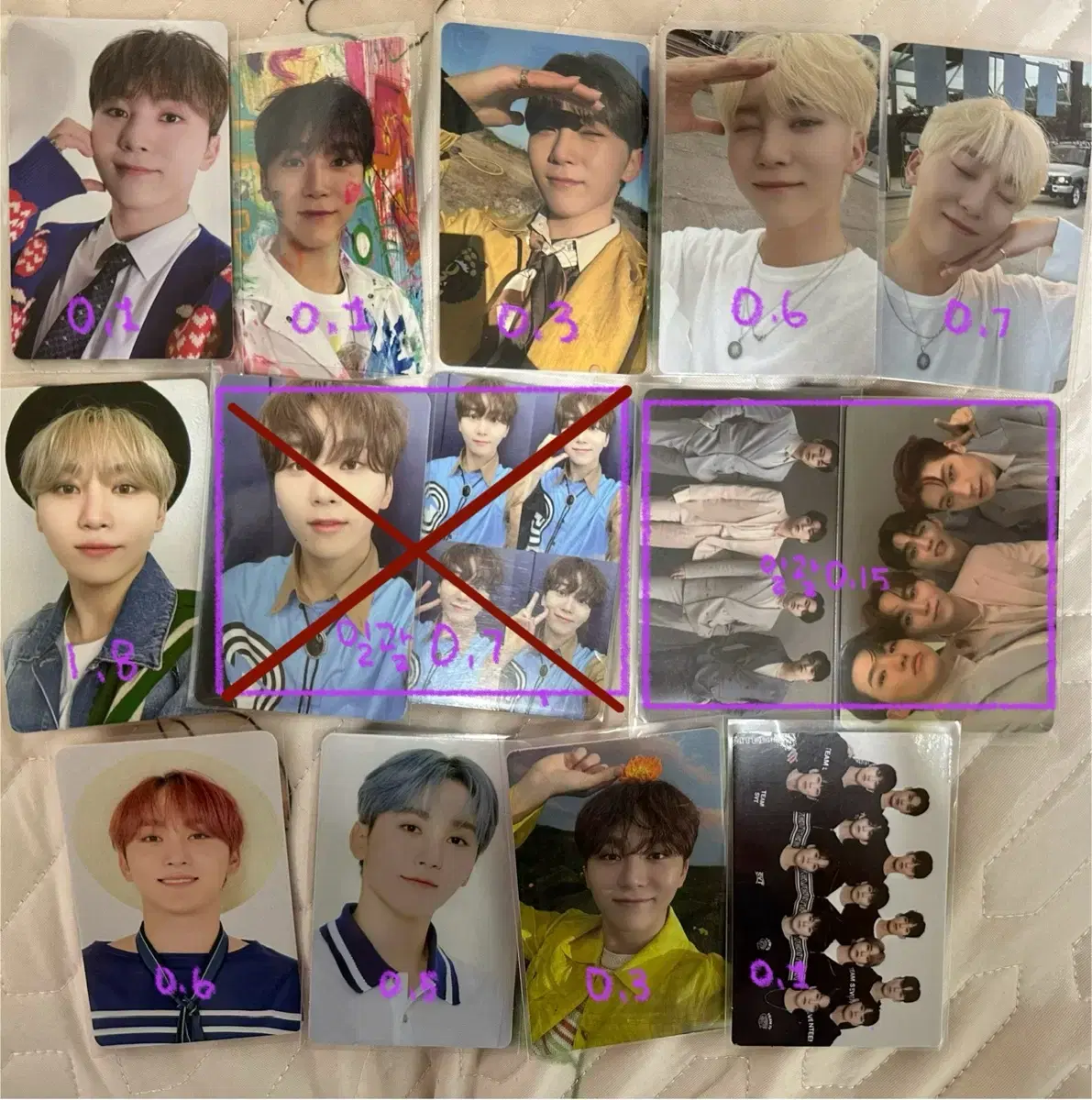 Seventeen seungkwan photocard wts unreleased photocard beret organizations