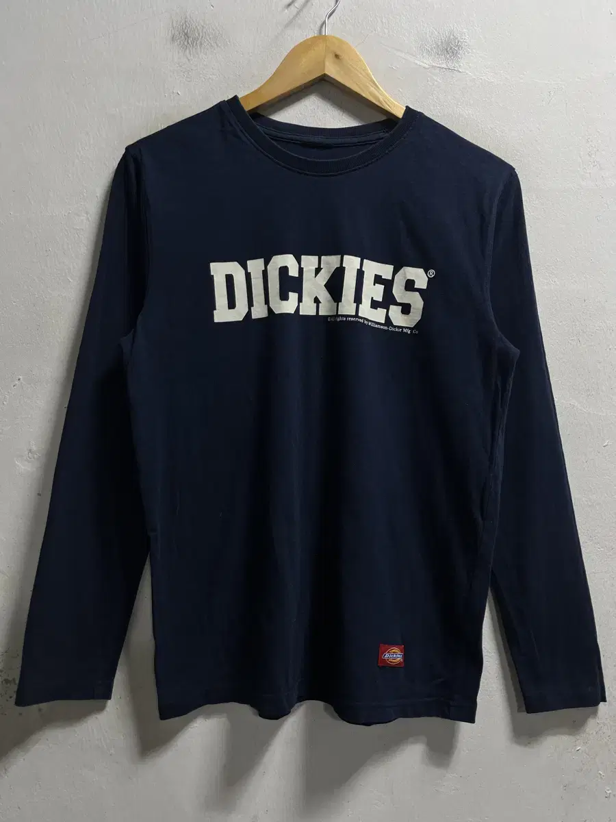 90-95 Dickies 디키즈 빅로고 프린팅 면 긴팔티 정품