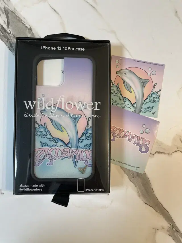 (정품)아이폰12pro&12wildflowercases /aquari