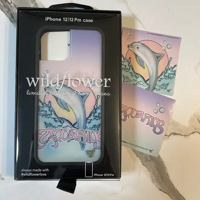 (정품)아이폰12pro&12wildflowercases /aquari