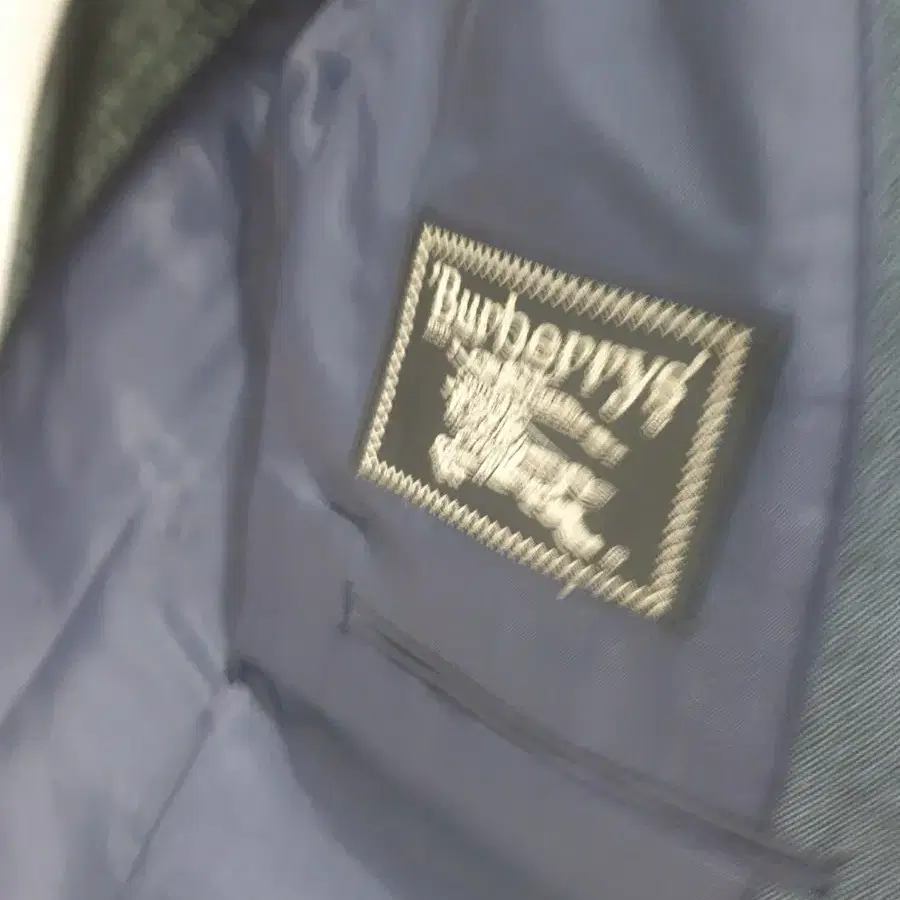 Burberry 버버리 울혼방  데님컬러 네이비 자켓 95