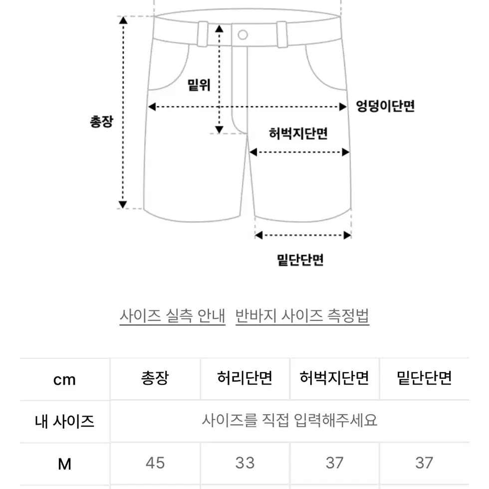 아카이브 볼드 반바지 L 새상품