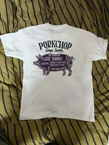 PORKCHOP 포크찹PORK BACK TEE 화이트 M사이즈 M #12