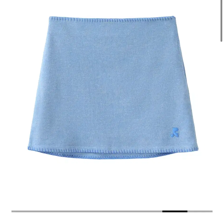 레스트앤레크리에이션 RR KNIT MINI SKIRT - BLUE