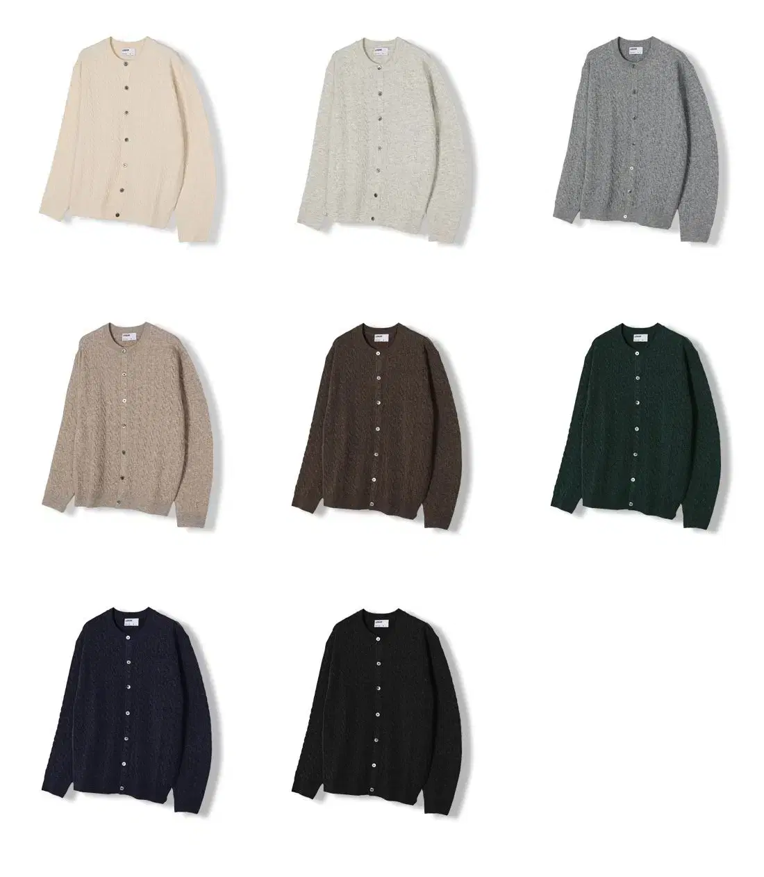 LOGAN Mild Pretzel Round Cardigan 8color