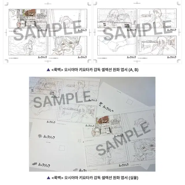 룩백 4주차 셀렉션 원화 엽서