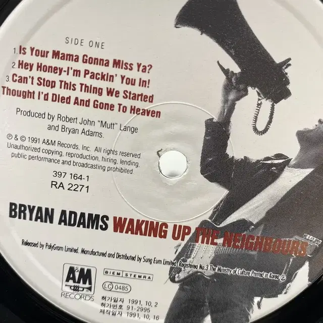 BRYAN ADAMS  LP / AA5461