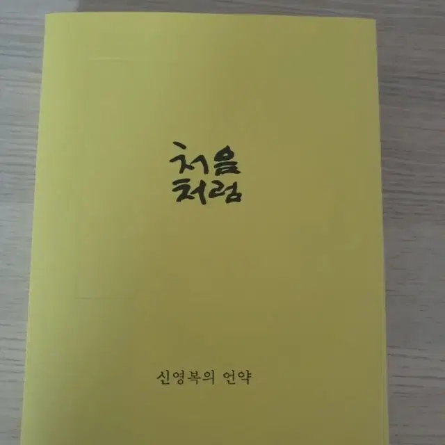 처음처럼 신영복의 언약