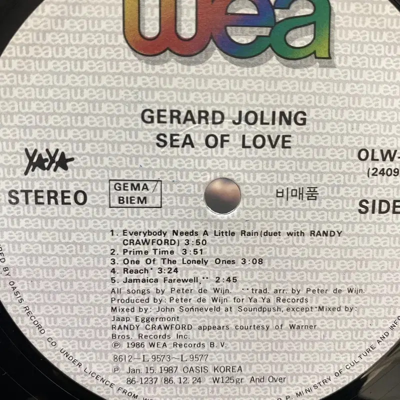 GERARD JOLING LP / AA5466