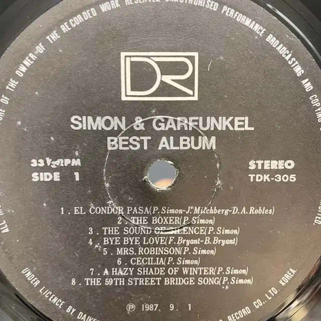 SIMON AND GARFUNKEL  LP / AA5474