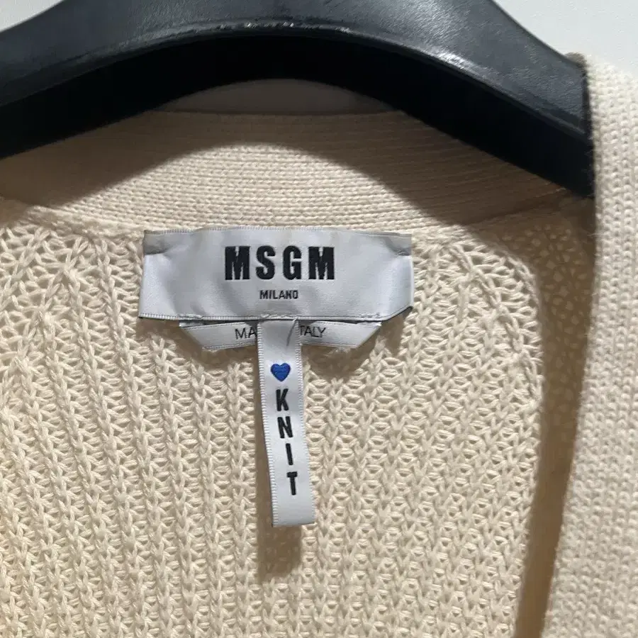 msgm 트임 루즈 니트 가디건