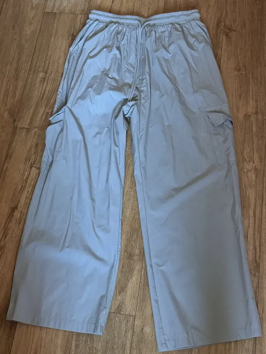 Light gray rust-colored cargo pants