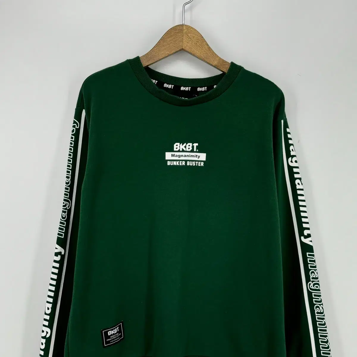 BKBT 레이어드 맨투맨 티셔츠 (90 size / GREEN)