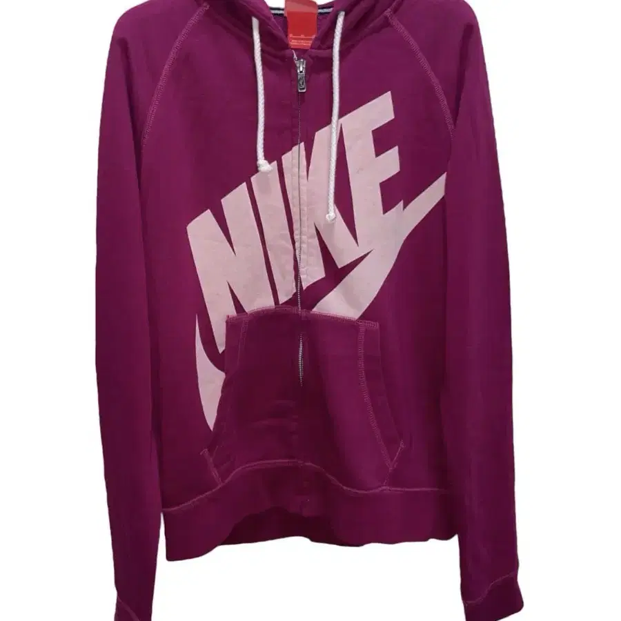 Nike raspberry hooded zip-up