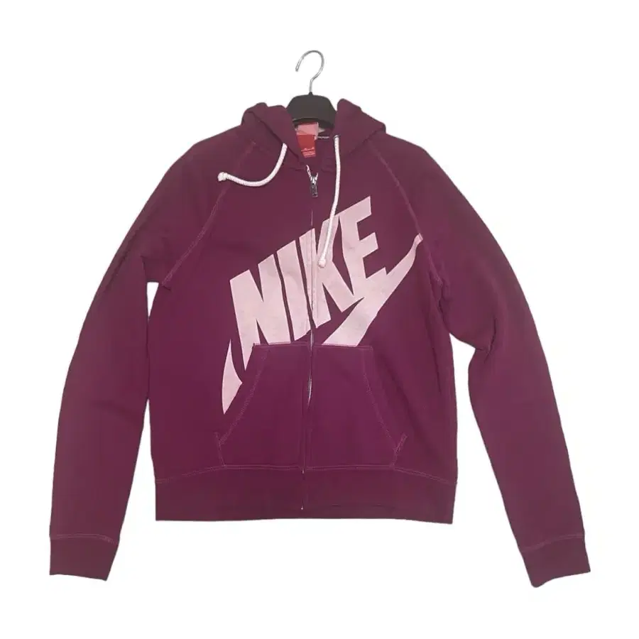 Nike raspberry hooded zip-up