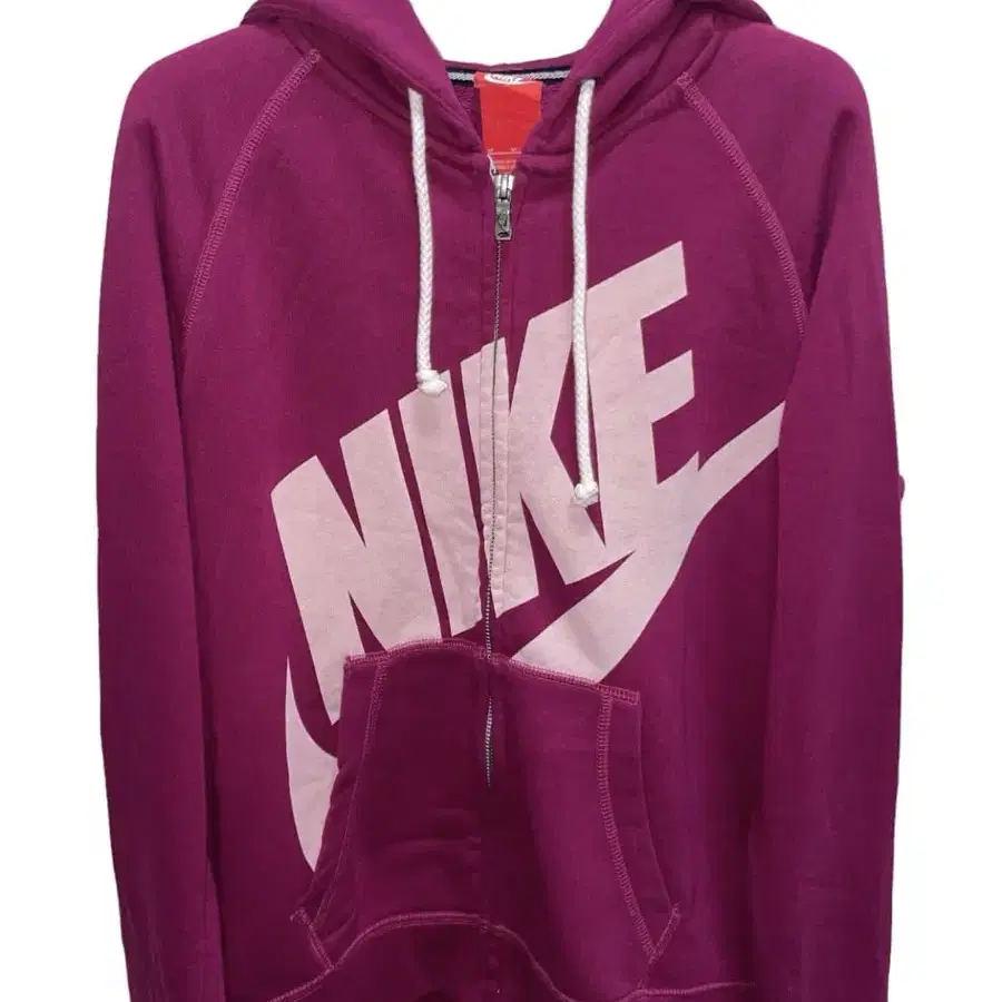 Nike raspberry hooded zip-up