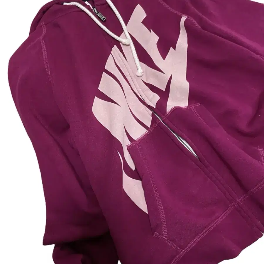 Nike raspberry hooded zip-up