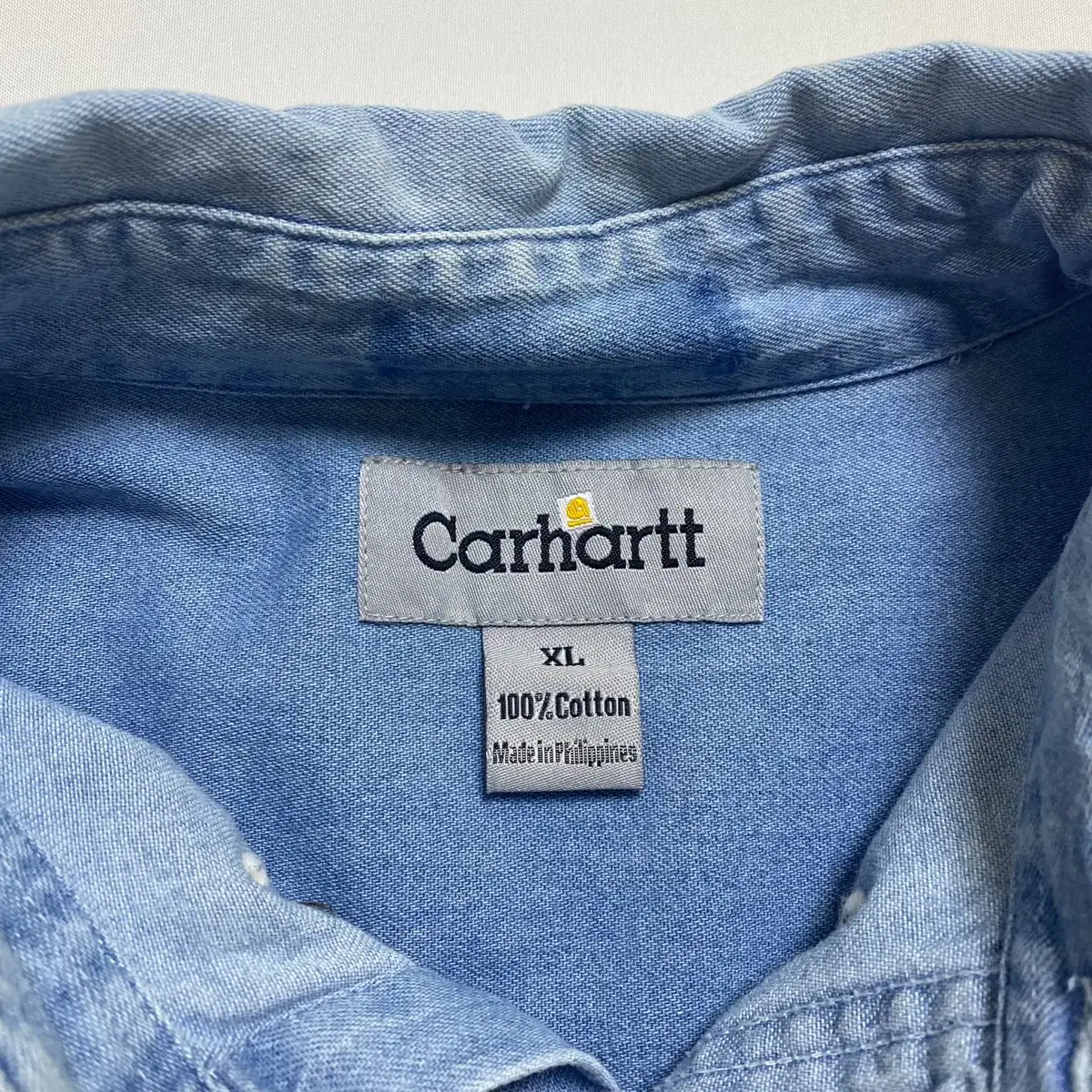 [XL] 세일 Carhartt 칼하트 청 데님 셔츠 남방 n.34