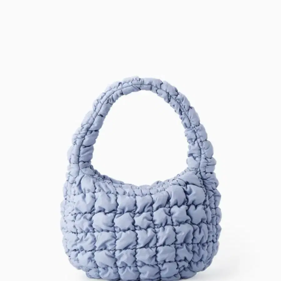 Cos quilted mini bag light blue