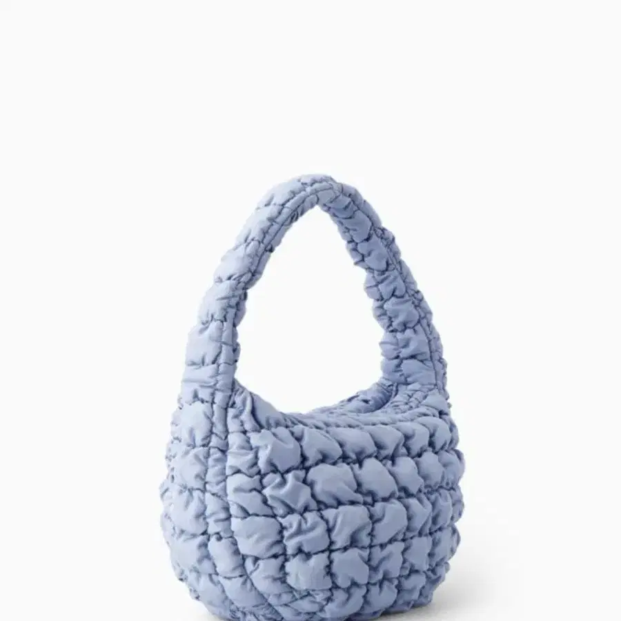 Cos quilted mini bag light blue