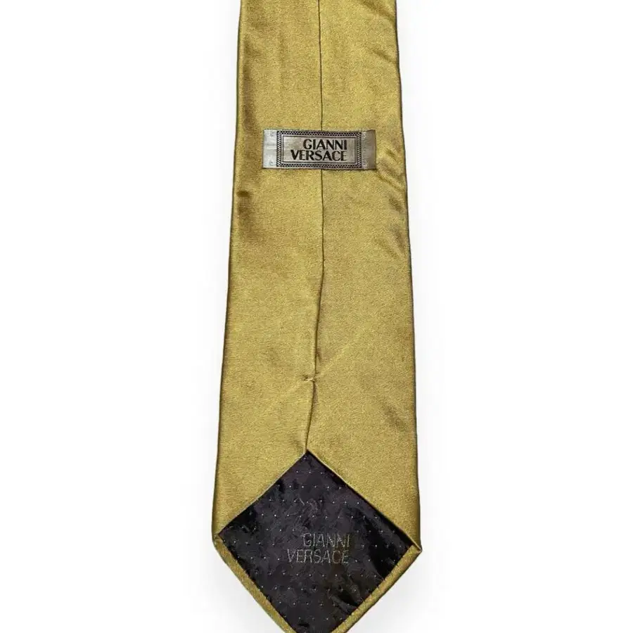 Versace gold silk tie